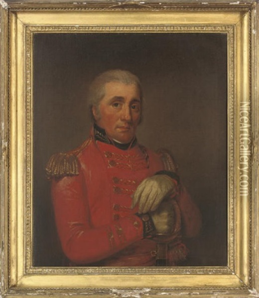 Portrait Of General William Wemyss In Military Uniform Oil Painting - Sir Henry Raeburn