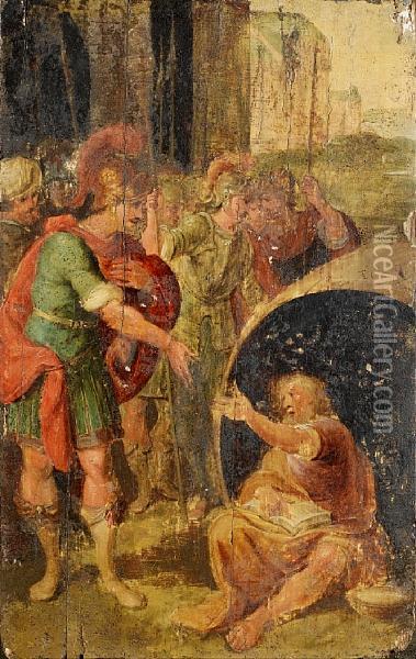 Diogenes Oil Painting - Frans II Francken