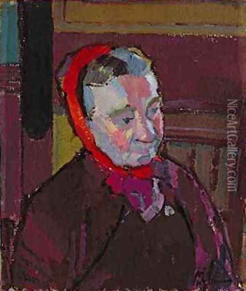 Portrait of Mrs Mounter Oil Painting - Harold Gilman