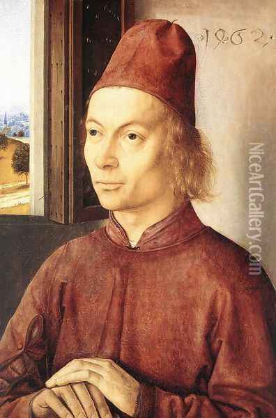 Portrait of a Man 1462 Oil Painting - Dieric the Elder Bouts