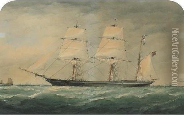 The P. & O. Sailing Transport Oil Painting - Richard Henry Neville-Cumming