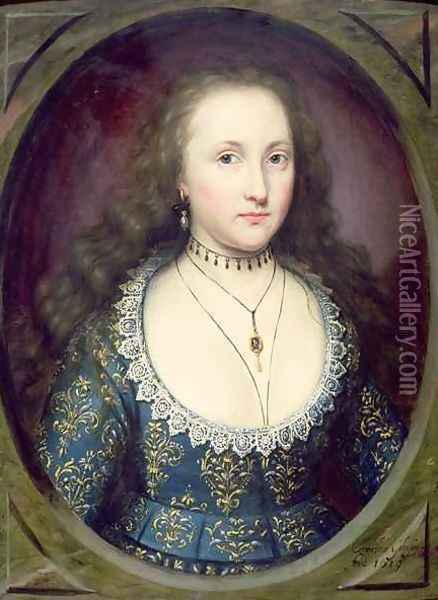 Portrait of A Lady Called Mary Countess of Pembroke 1619 Oil Painting - Cornelius Janssens Van Ceulen