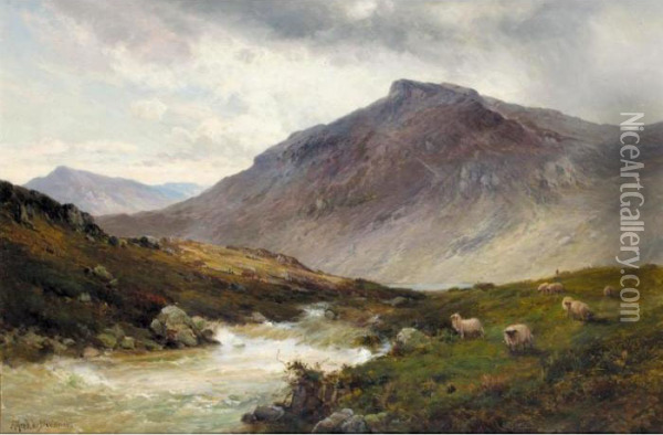 In Glencoe Oil Painting - Alfred de Breanski
