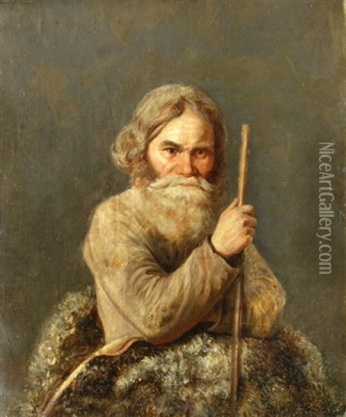 Hirte Oil Painting - Vasily Maksimov