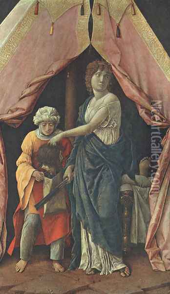 Judith and Holofernes 1495 Oil Painting - Andrea Mantegna