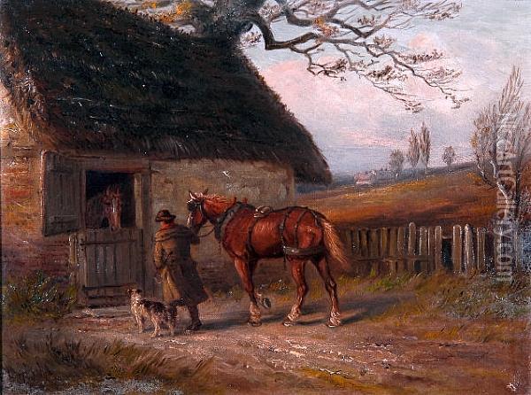 The End Of The Day Oil Painting - Thomas Smythe