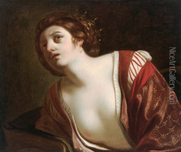 Dido, Regina Di Cartago Oil Painting -  Guercino