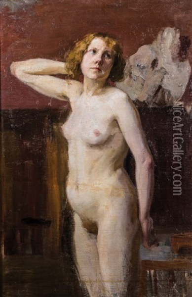 Nude Female Oil Painting - Ivan Georgevich (Egorovich) Drozdov
