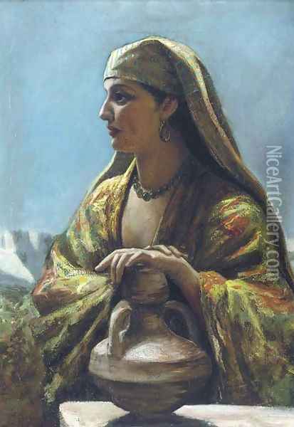 The water carrier Oil Painting - Continental School