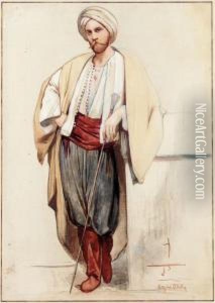 Edmund O'donovan As An Oriental Oil Painting - Aloysius C. O'Kelly