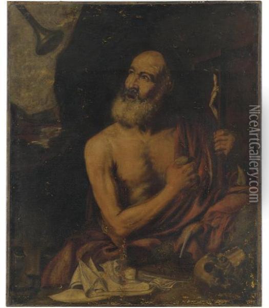 The Penitent Saint Jerome Oil Painting - Jusepe de Ribera
