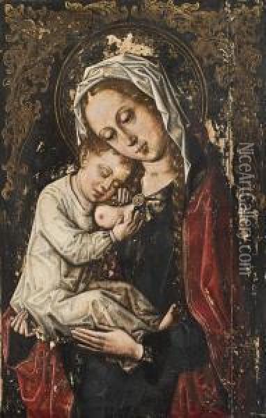 Madonna Conbambino Oil Painting - Rogier van der Weyden