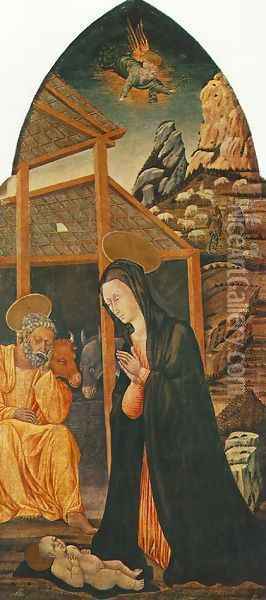 Nativity 1460s Oil Painting - Giovanni di Paolo