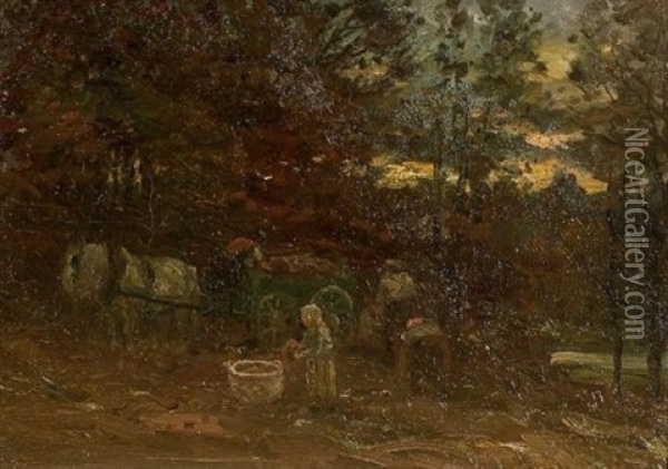 Country Scene Oil Painting - John Joseph Enneking