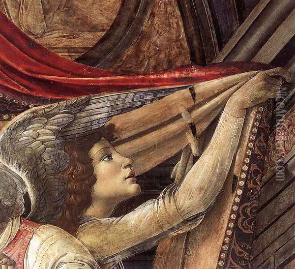San Barnaba Altarpiece (detail 2) c. 1488 Oil Painting - Sandro Botticelli