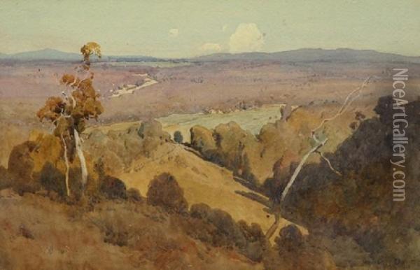 View Over The Valley Oil Painting - Theodore Penleigh Boyd