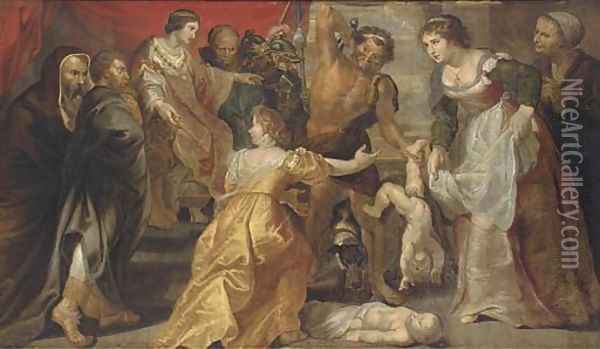 The Judgement of Solomon 3 Oil Painting - Sir Peter Paul Rubens