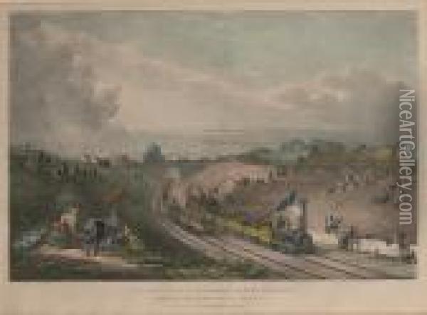 Glasgow And Garnkirk Railway (abbey 403) Oil Painting - David Octavius Hill