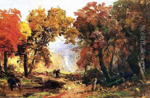 Autumn Landscape 2 Oil Painting - Abbott Handerson Thayer