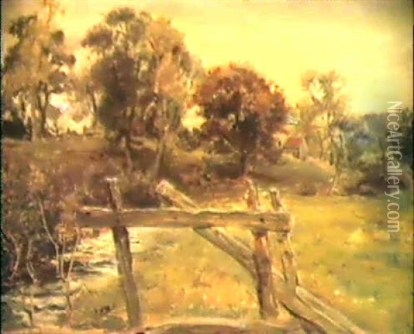 Landscape Oil Painting - John Everett Millais