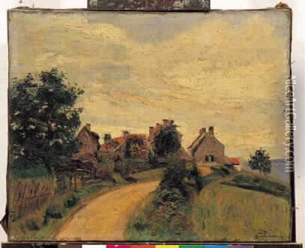 Entree De Village Oil Painting - Armand Guillaumin