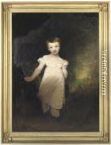 Portrait Of A Young Boy Oil Painting - John Hoppner