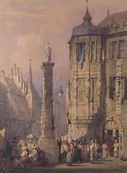 The Bishops Palace, Wurzburg Oil Painting - Samuel Prout