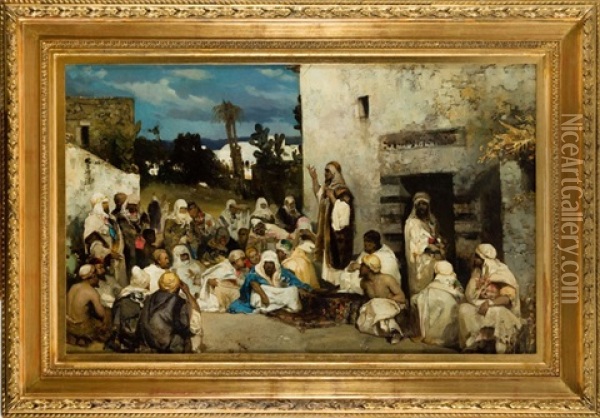 Sermon At Capernaum Oil Painting - Vasili Aleksandrovich Kotarbinsky