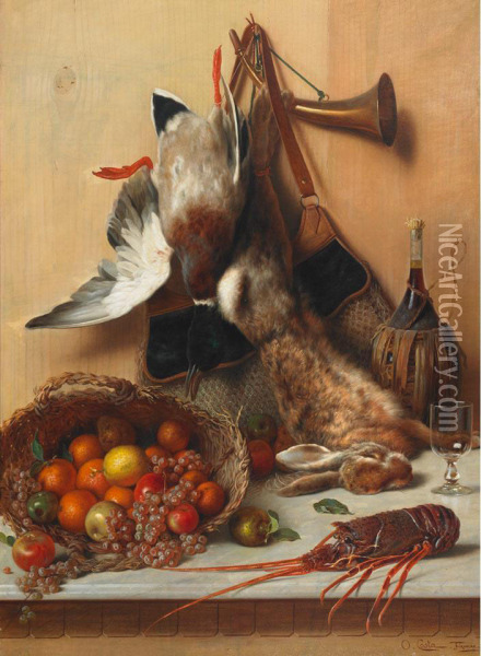 Hunting Bounty Oil Painting - Oreste Costa