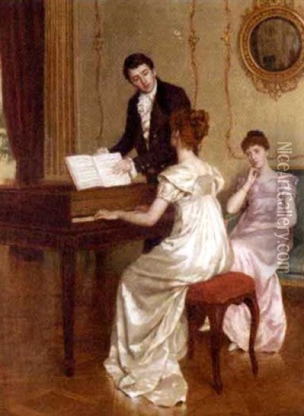 The Song Oil Painting - Charles Haigh-Wood