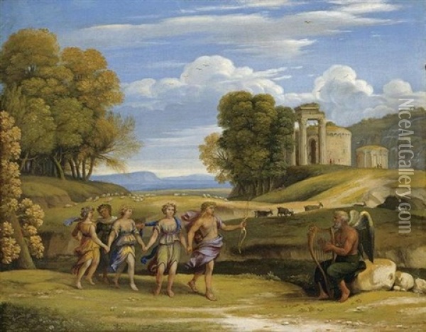 The Dance Of The Seasons Oil Painting - Claude Lorrain