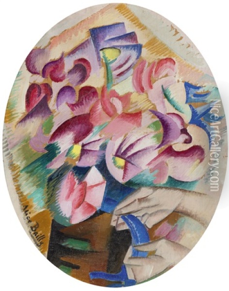 Bouquet Oil Painting - Alice Bailly