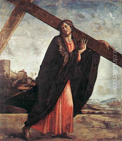 Christ Carrying the Cross Oil Painting - Alvise Vivarini