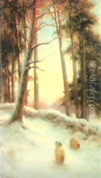 Soft Evening Light Oil Painting - Joseph Farquharson