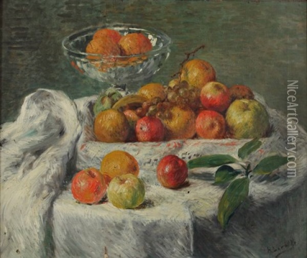 Pommes Et Oranges Oil Painting - Henry Lerolle