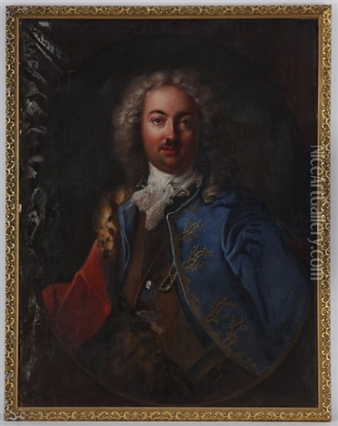 Portrait De Pierre Ier De Russie Oil Painting - Ivan Nikitich Nikitin