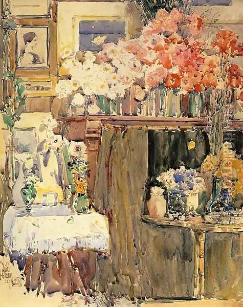 The Altar and the Shrine Oil Painting - Frederick Childe Hassam