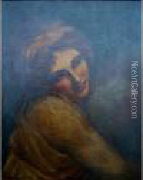 Portrait Of Emma, Lady Hamilton, As A Bacchante Oil Painting - George Romney