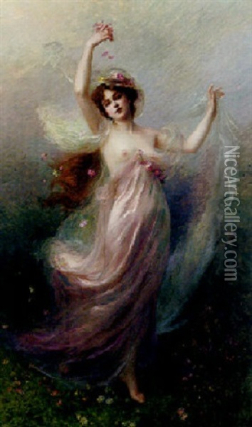 Spring Oil Painting - Edouard Bisson