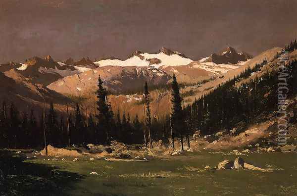 Mount Lyell Above Yosemite Oil Painting - William Bradford