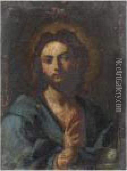 Cristo Benedicente Oil Painting - Francesco Solimena