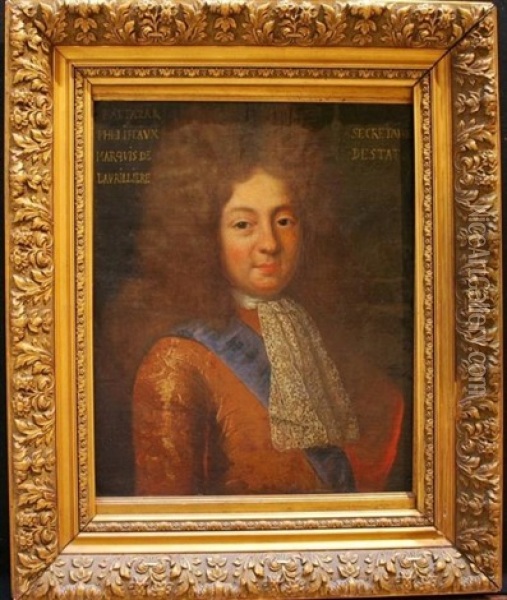 Portrait Du Marquis De La Vrilliere Oil Painting - Pierre Mignard the Younger