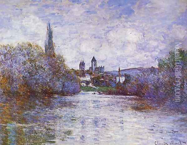 The Small Arm Of The Seine At Vetheuil Oil Painting - Claude Oscar Monet