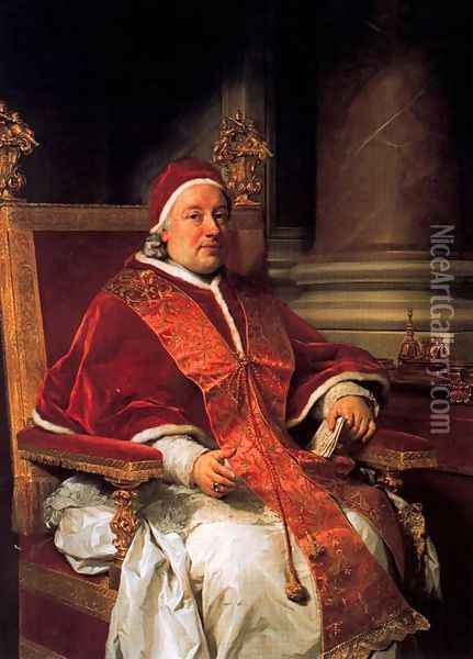 Pope Clemente XIII Rezzonico Oil Painting - Anton Raphael Mengs