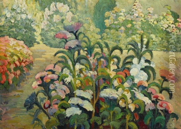 Fleurs Oil Painting - Pierre Dumont