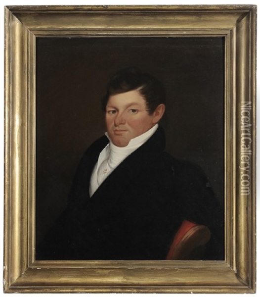 Portrait Of Absalom Bunker (1794-1835) Oil Painting - Zedekiah Belknap