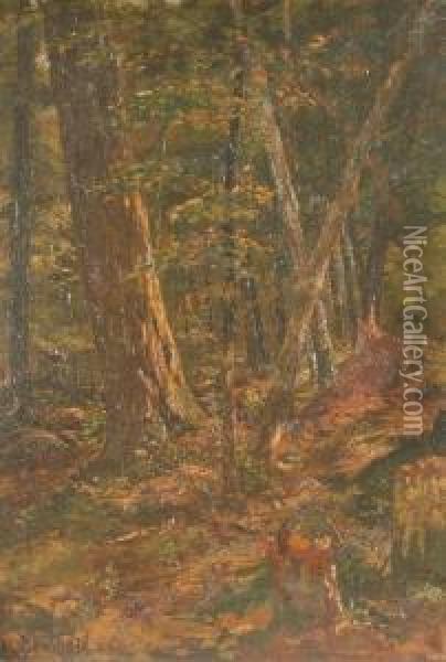 Waldlandschaft Oil Painting - Otto Von Ernst