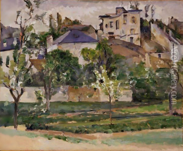 Le Potager De Pissarro A Pontoise Oil Painting - Paul Cezanne