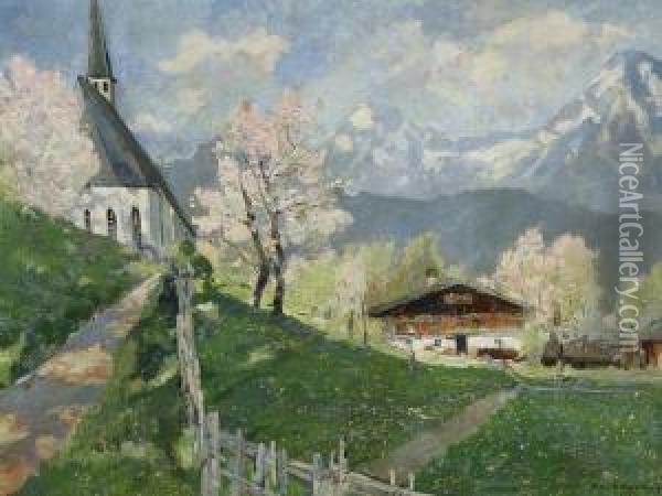 Sommer-gebirgslandschaft Oil Painting - Hermann Von Le Suire
