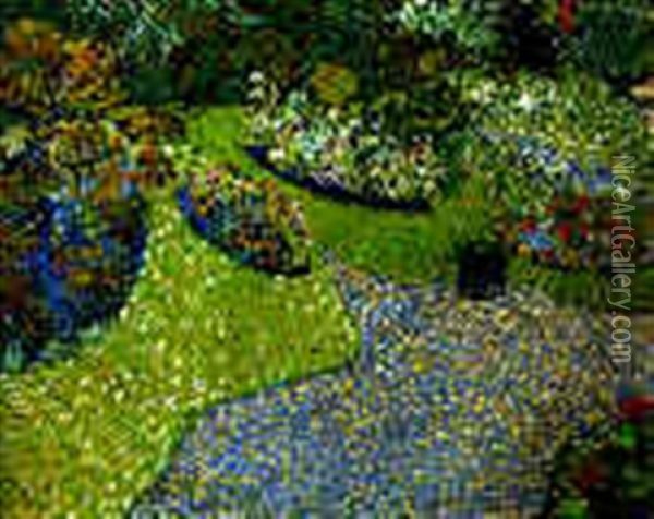 Jardin A Anvers Oil Painting - Vincent Van Gogh